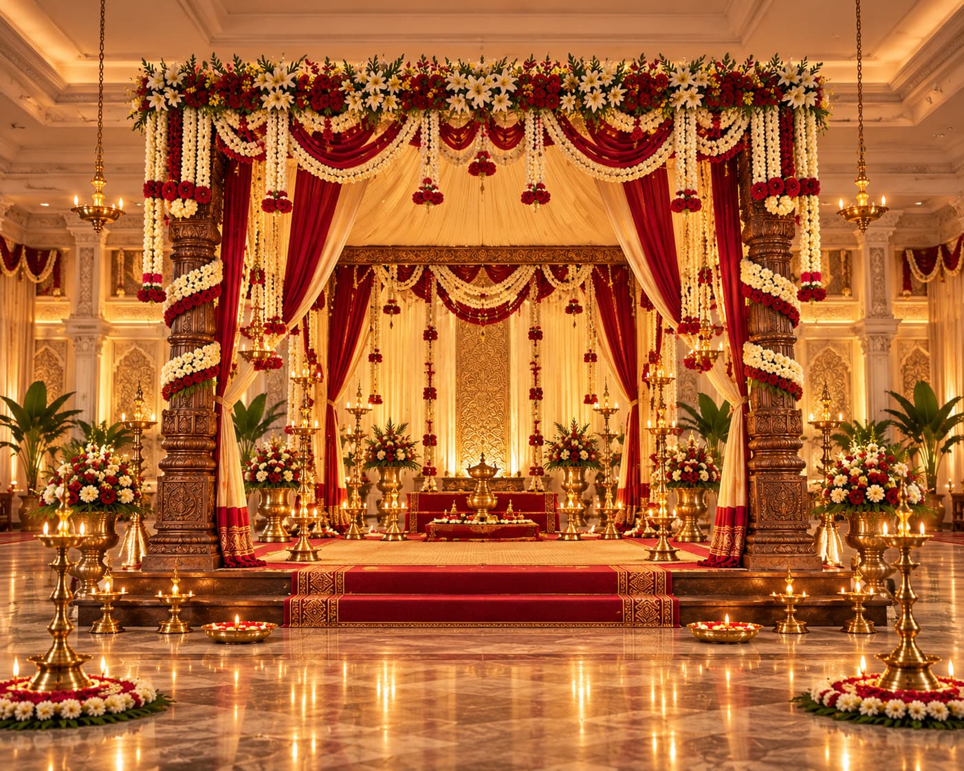 Wedding mandap atmosphere reflecting decades of event craft in Nellore